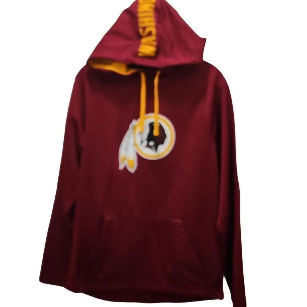 Fanatics Men's Red Long Sleeve NFL Washington Redskins Hoodie Medium - Picture 6 of 12